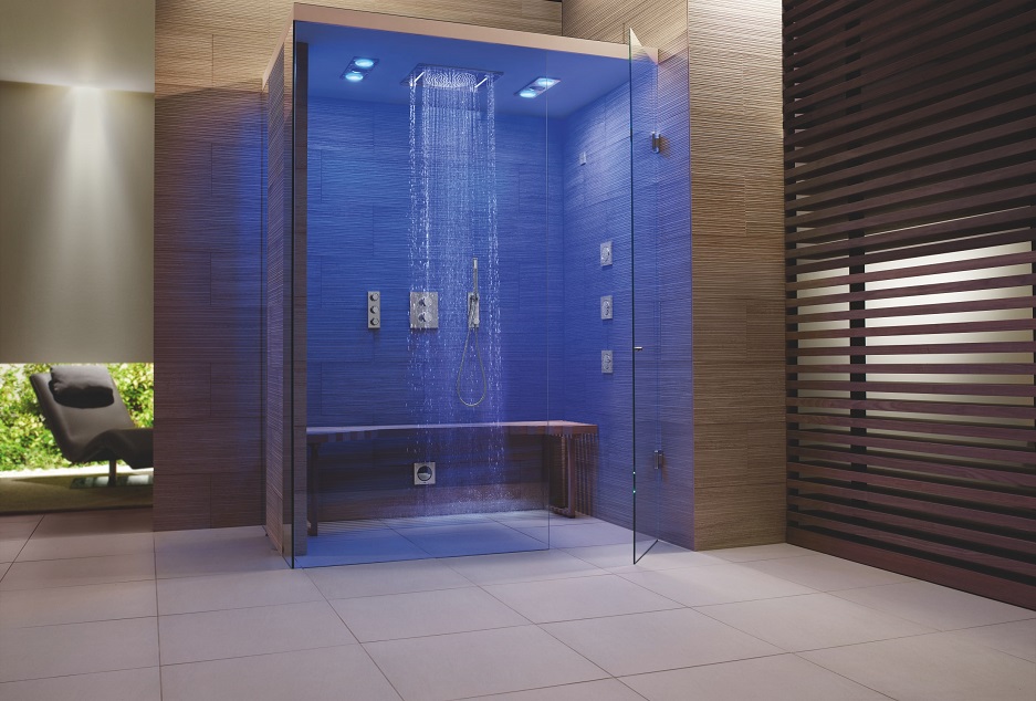pokój kąpielowy - prysznice boczne w GROHE Rainshower F-series