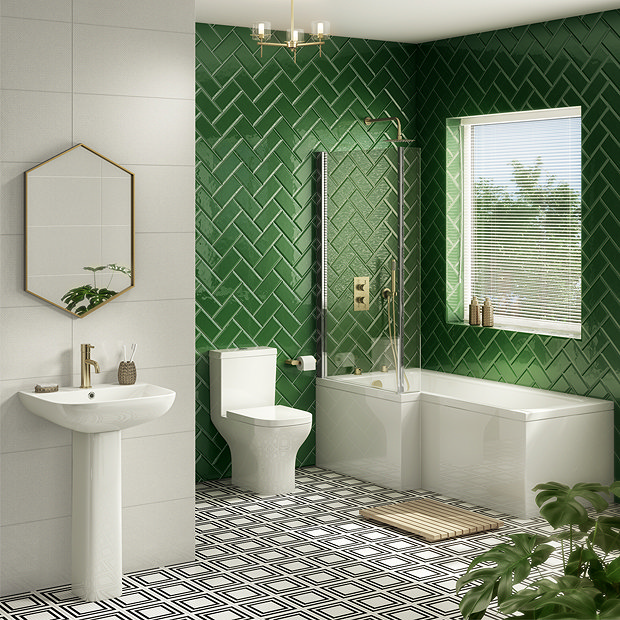 Zielona łazienka 